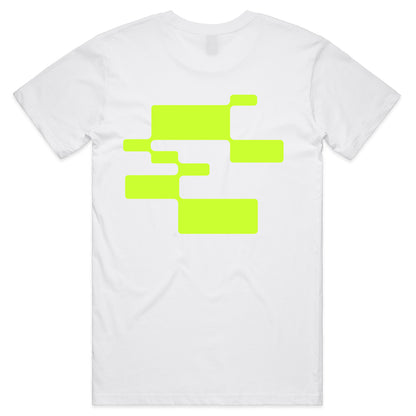 FIRMUS AS COLOUR BASIC TEE MEN'S FLURO DESIGN WHITE