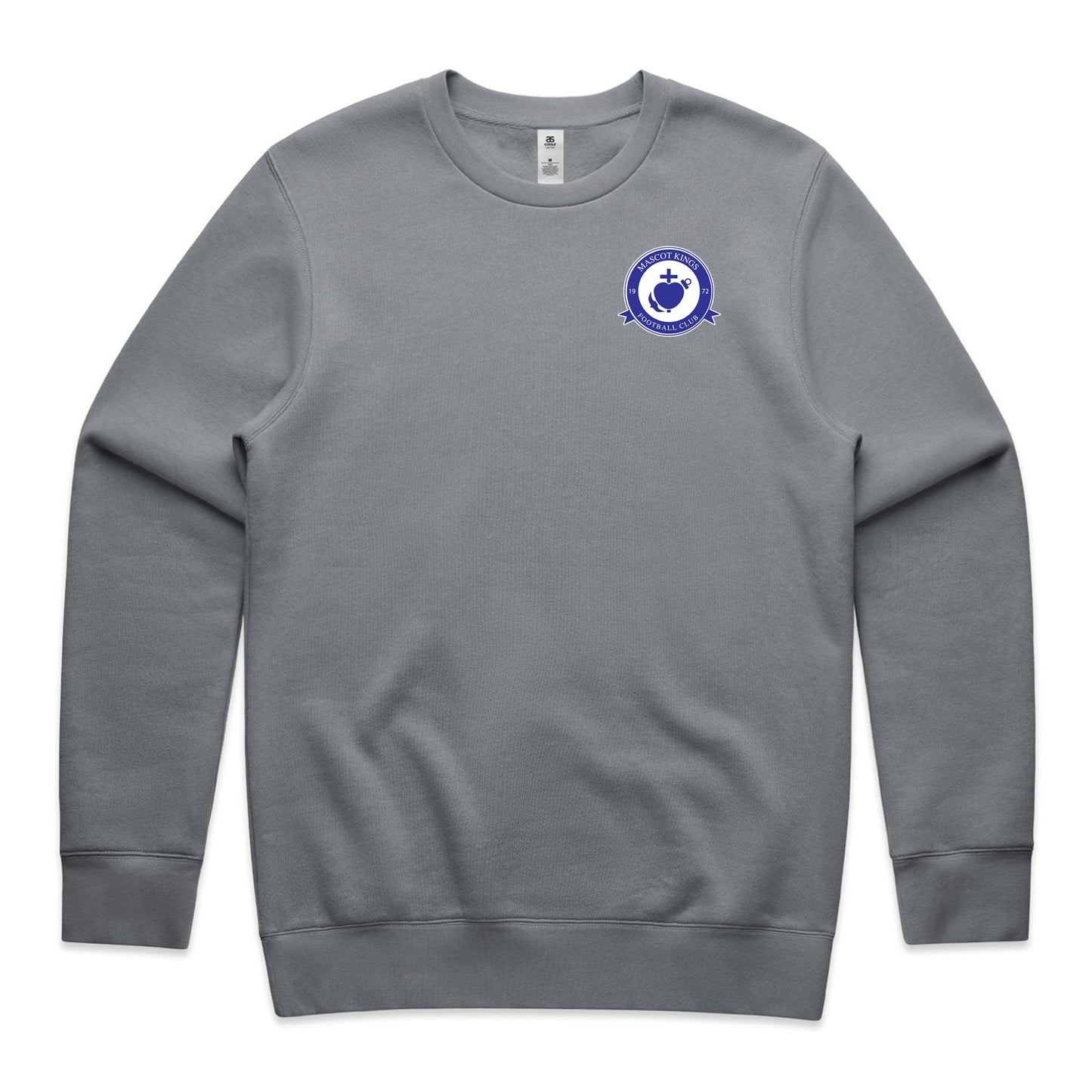 AS COLOUR MASCOT KINGS STENCIL CREW GRAVEL-MENS