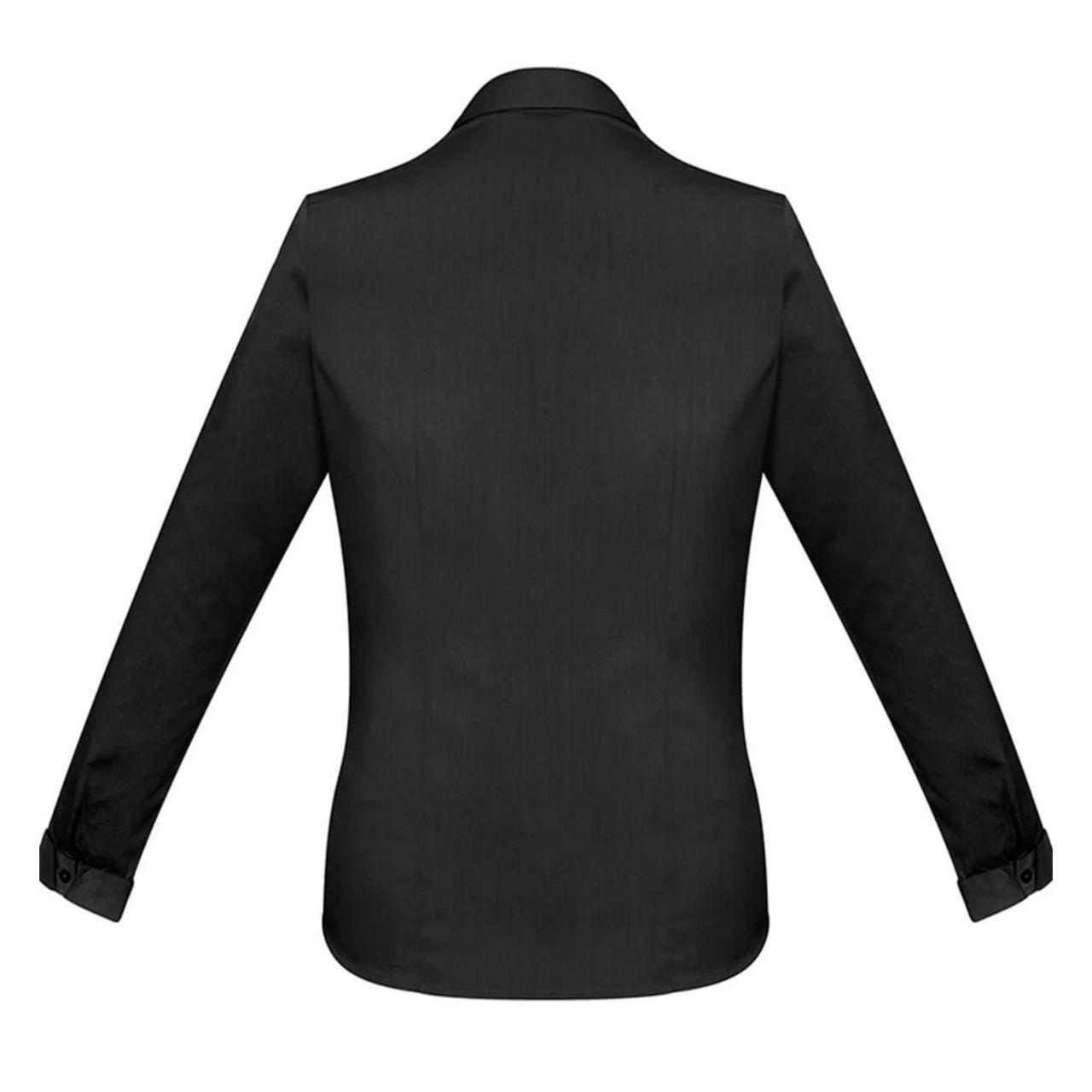 BIZ COLLECTION MONACO LONG SLEEVE SHIRT BLACK WOMENS