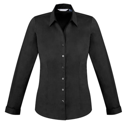 BIZ COLLECTION MONACO LONG SLEEVE SHIRT BLACK WOMENS
