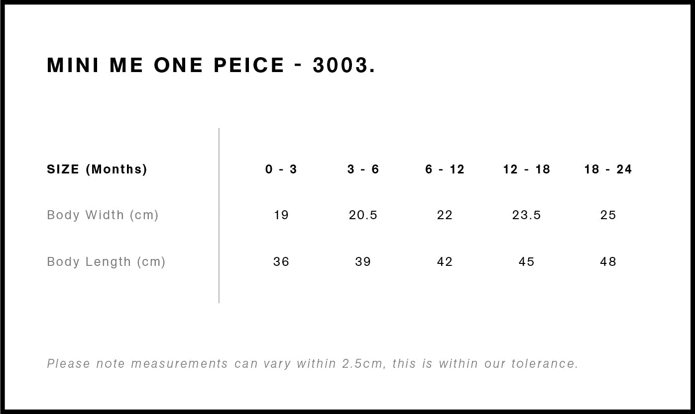 AS COLOUR MINI-ME ONE PIECE INFANT