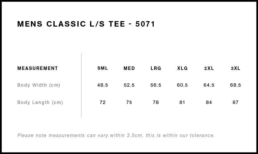 AS COLOUR CLASSIC LS TEE MENS
