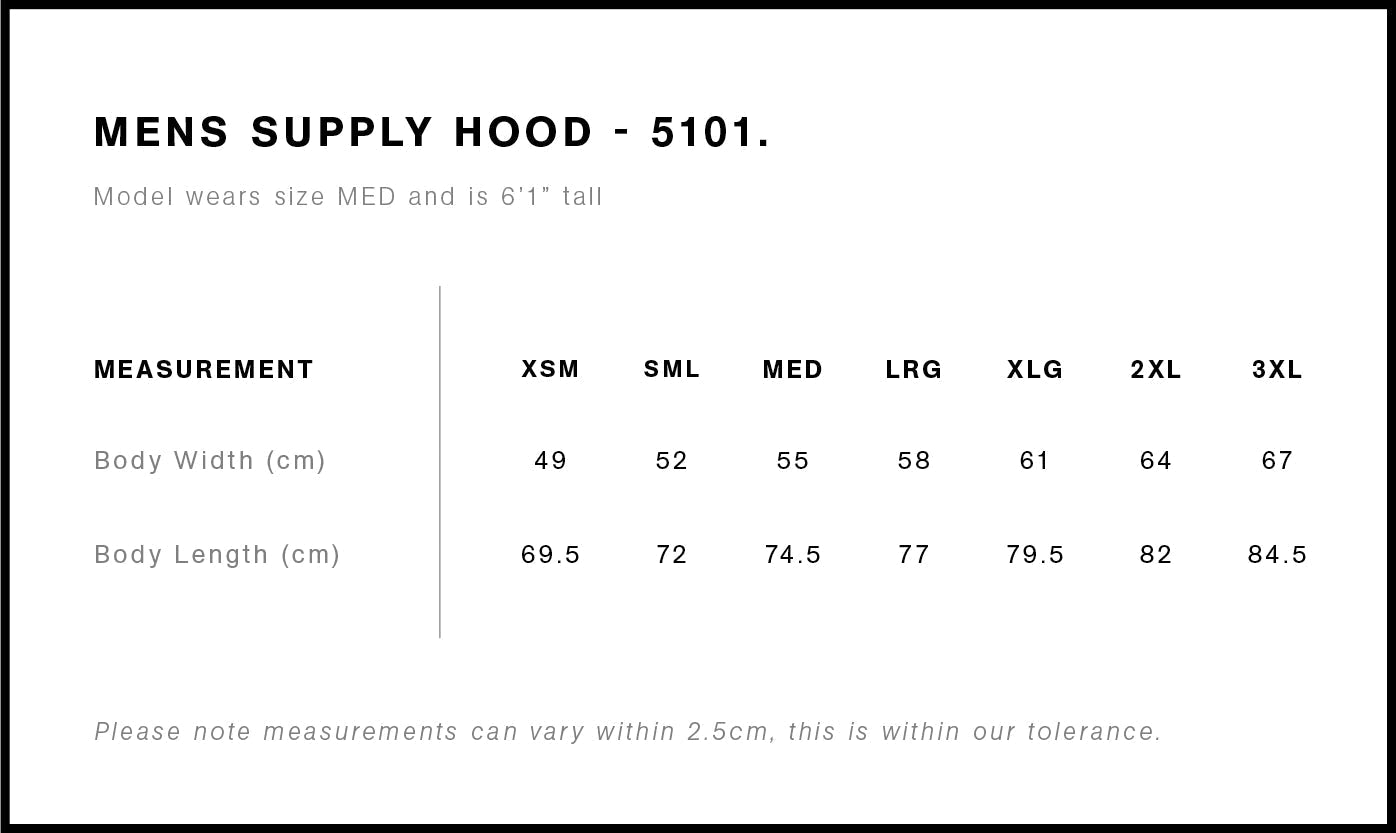 AS COLOUR SUPPLY HOOD MENS