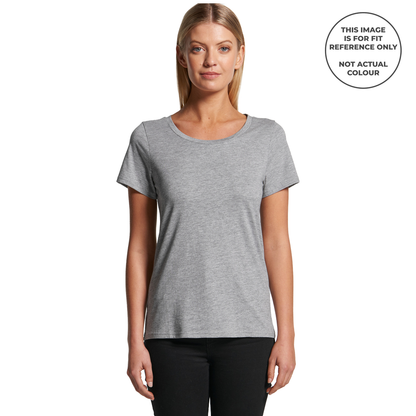 AS COLOUR SHALLOW SCOOP TEE WOMENS